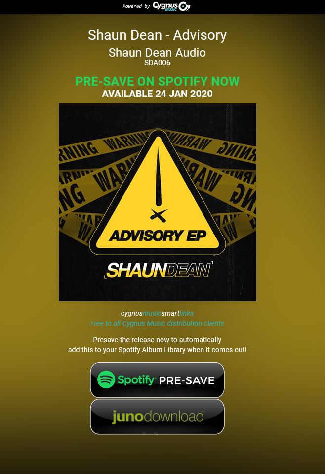 Spotify Pre-Save sent 1 week before release date Spotify Pre-Save sent 1 week before release date