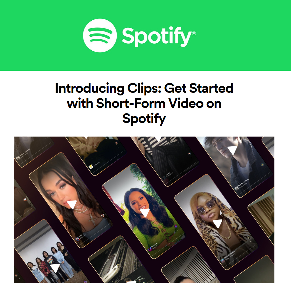 Introducing Clips: Get Started with Short-Form Video on Spotify