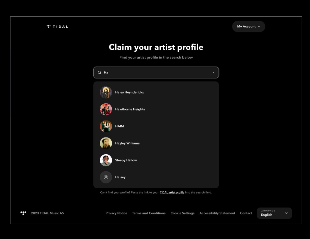 Tidal – Artist Home: An Introduction – Cygnus Music Resources
