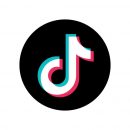 tiktok logo on transparent background free vector